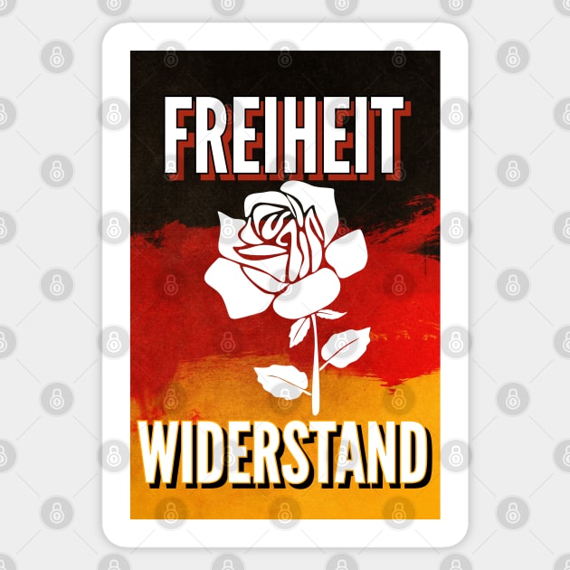 Freiheit und Widerstand Sticker by Skull-blades